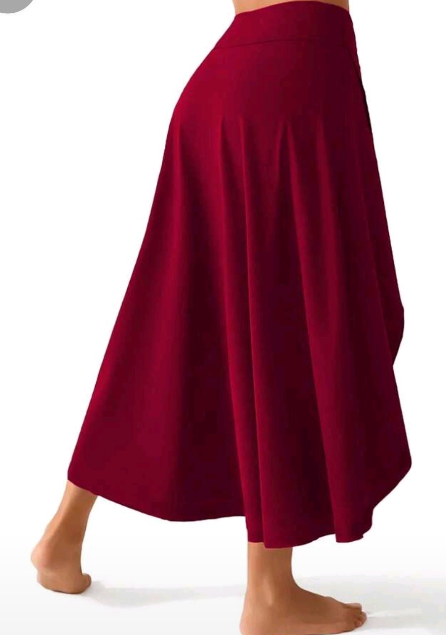 2 in 1 athletic long skirt