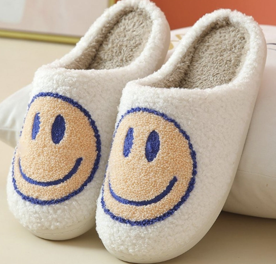 Smiley face slippers