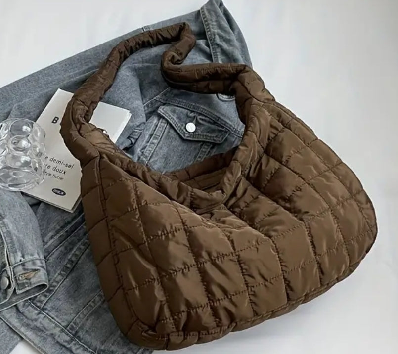 Quilted puffer purse