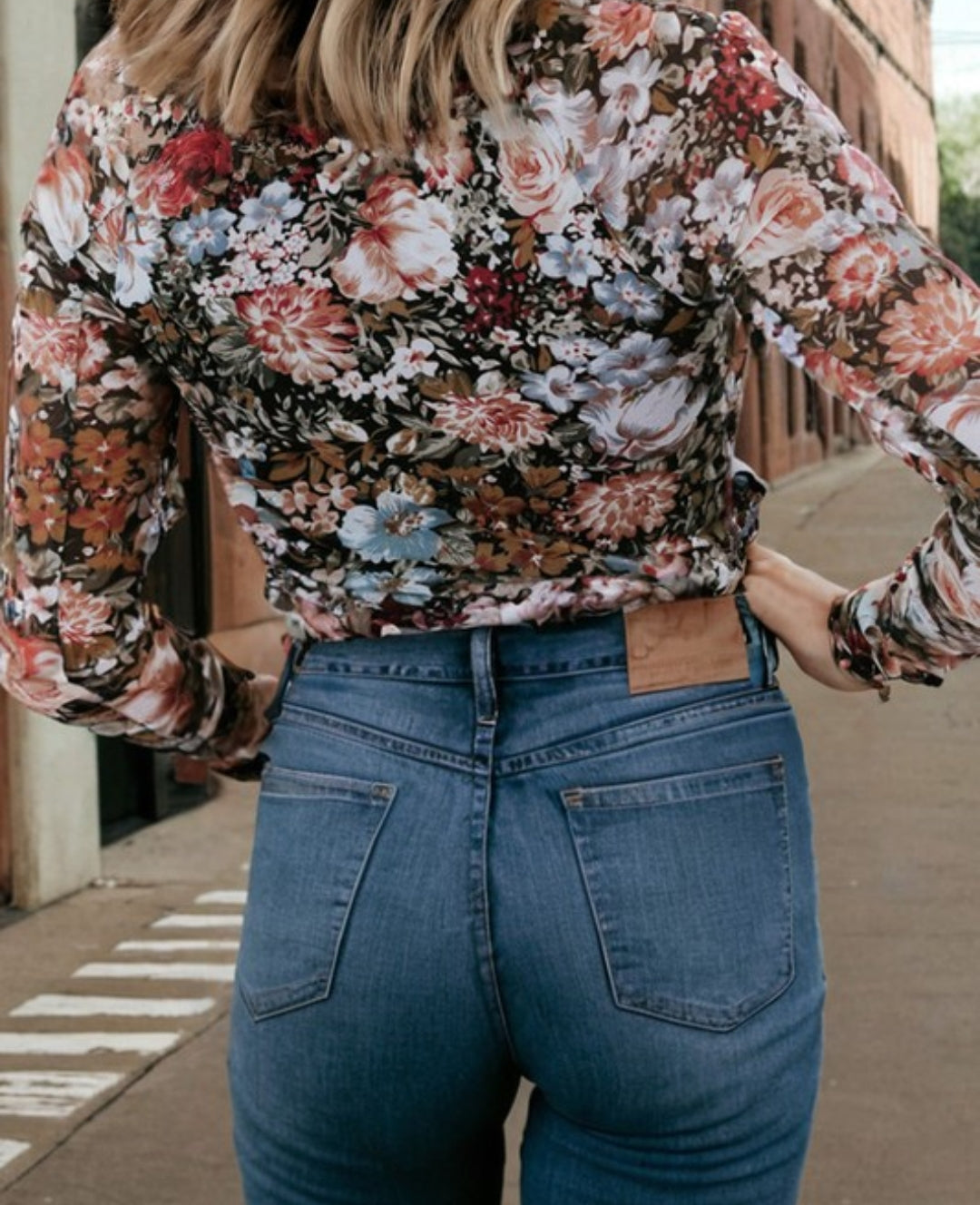 Floral print long sleeve
