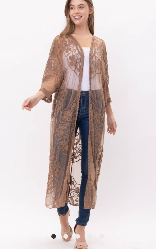 Lace kimomo long