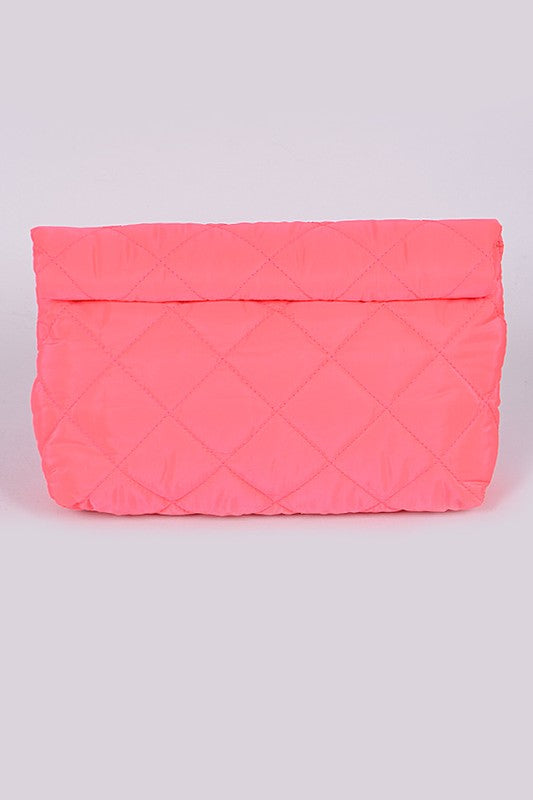 Diamond Quilted Clutch
