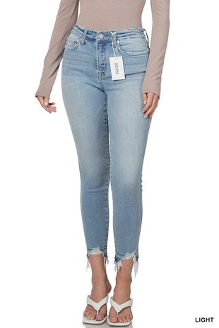 Cropped skinny jeans
