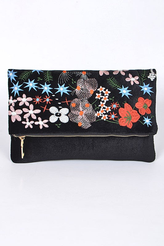 Floral Envelope Clutch