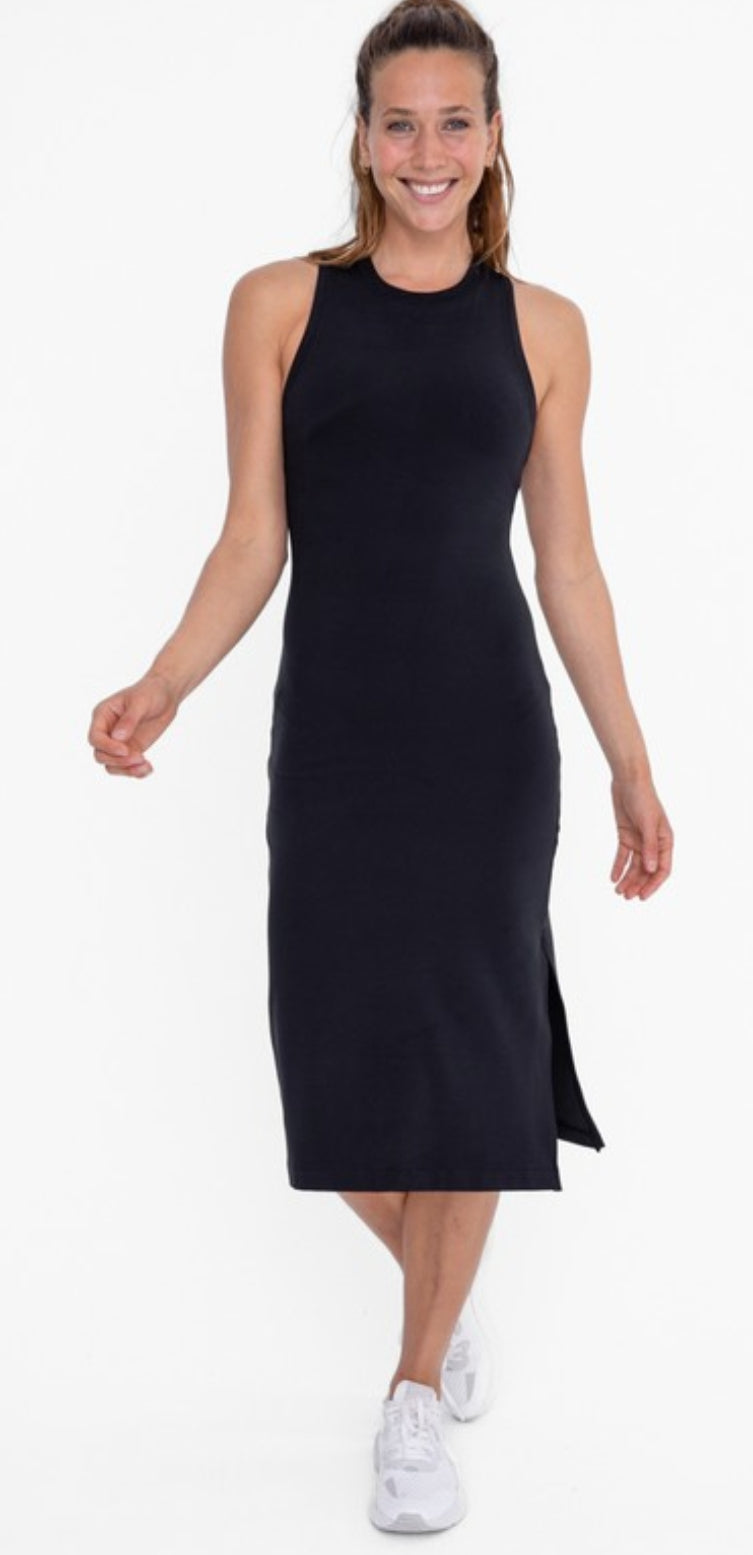 racerback bodycon midi dress Voyage Racerback Midi Dress Black