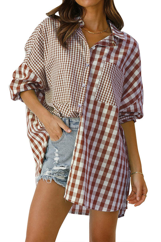 Plaid button down