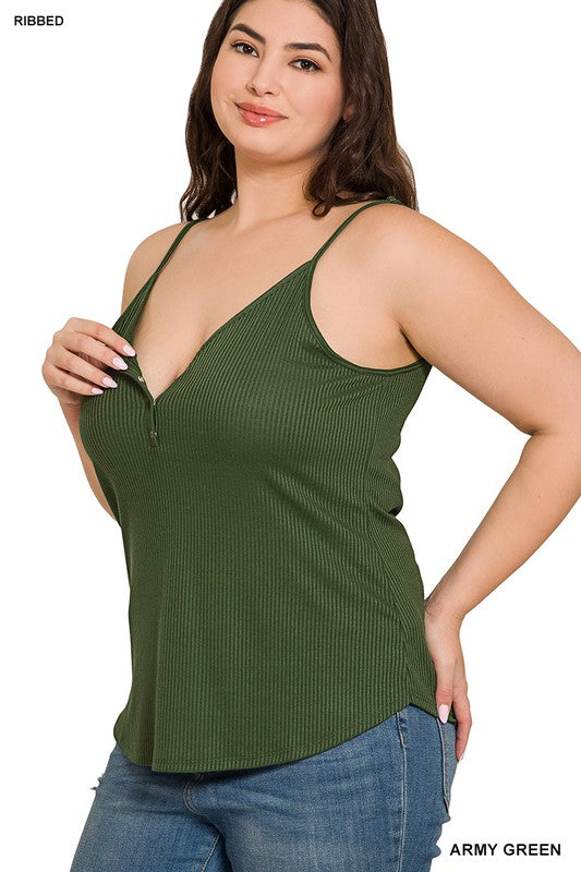 Ribbed button tank