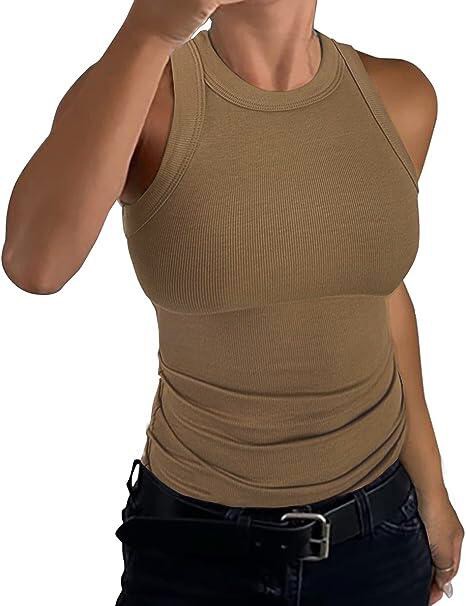 Ribbed boat neck tank