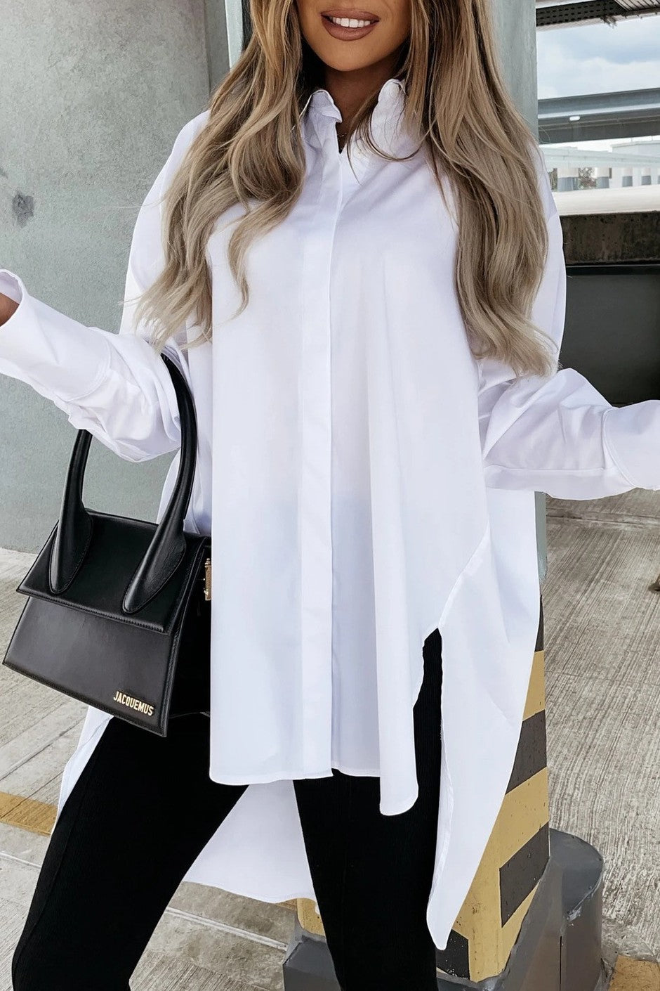 Asymmetrical Long sleeve shirt