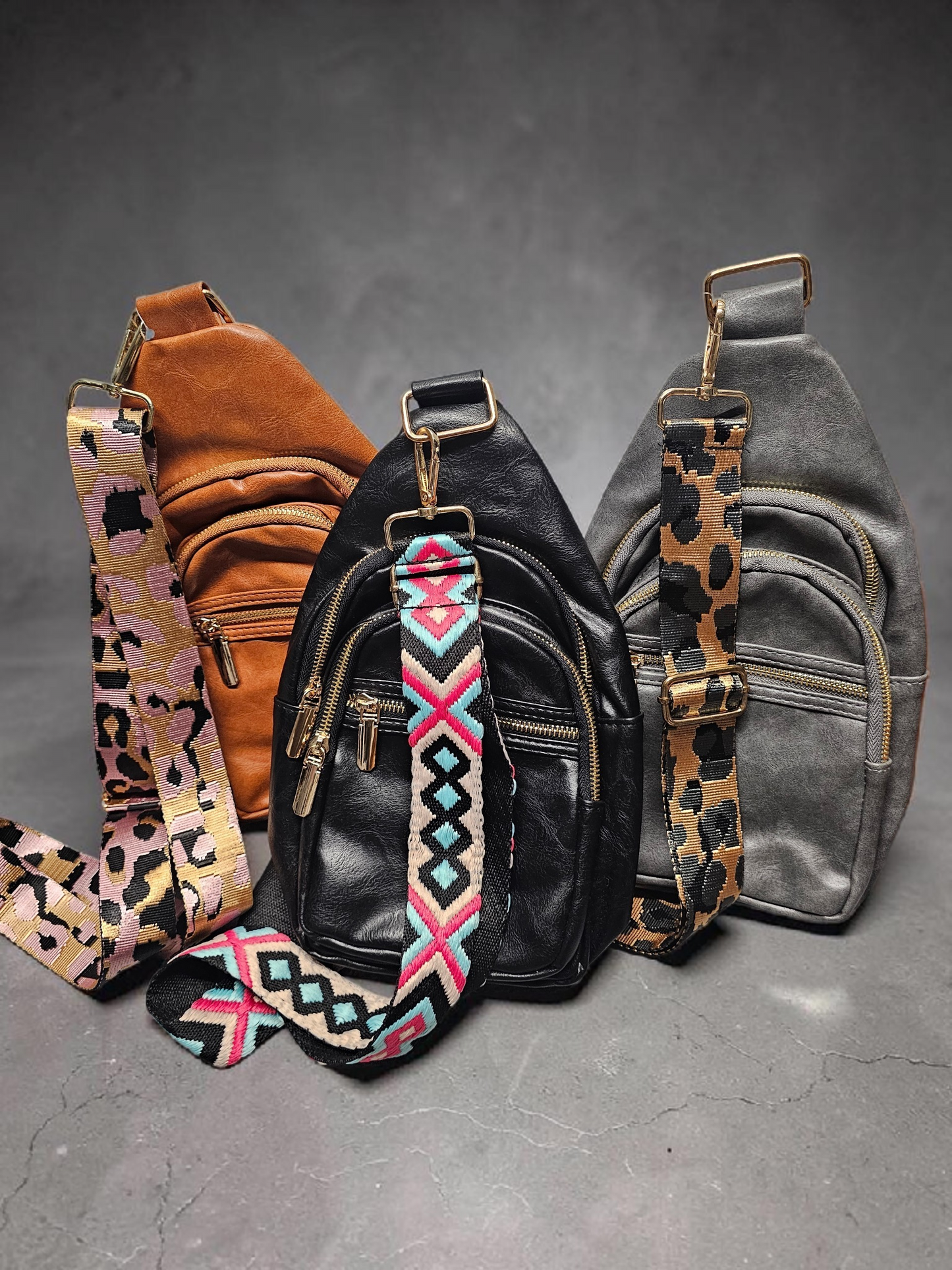 Leather crossbody