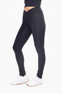 Criss cross waist leggings