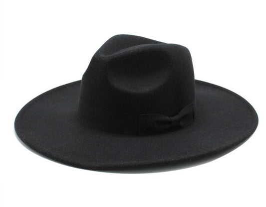Wide Brim Hat with Bow