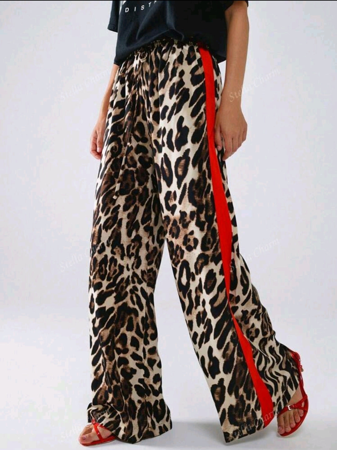 Leopard print pants