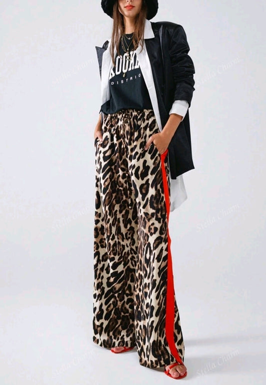 Leopard print pants