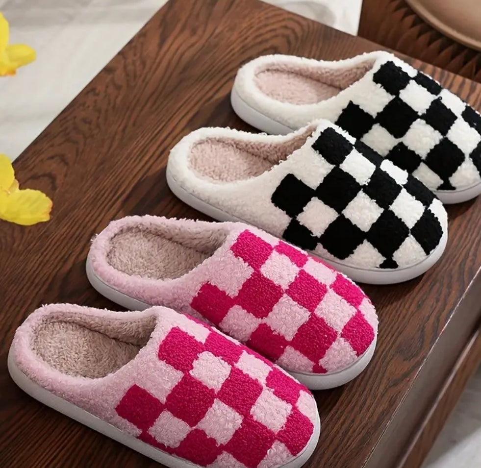 Checker slippers