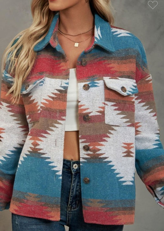 Aztec woolen jacket