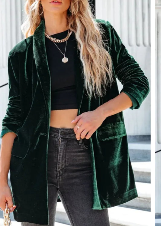 Velvet blazer