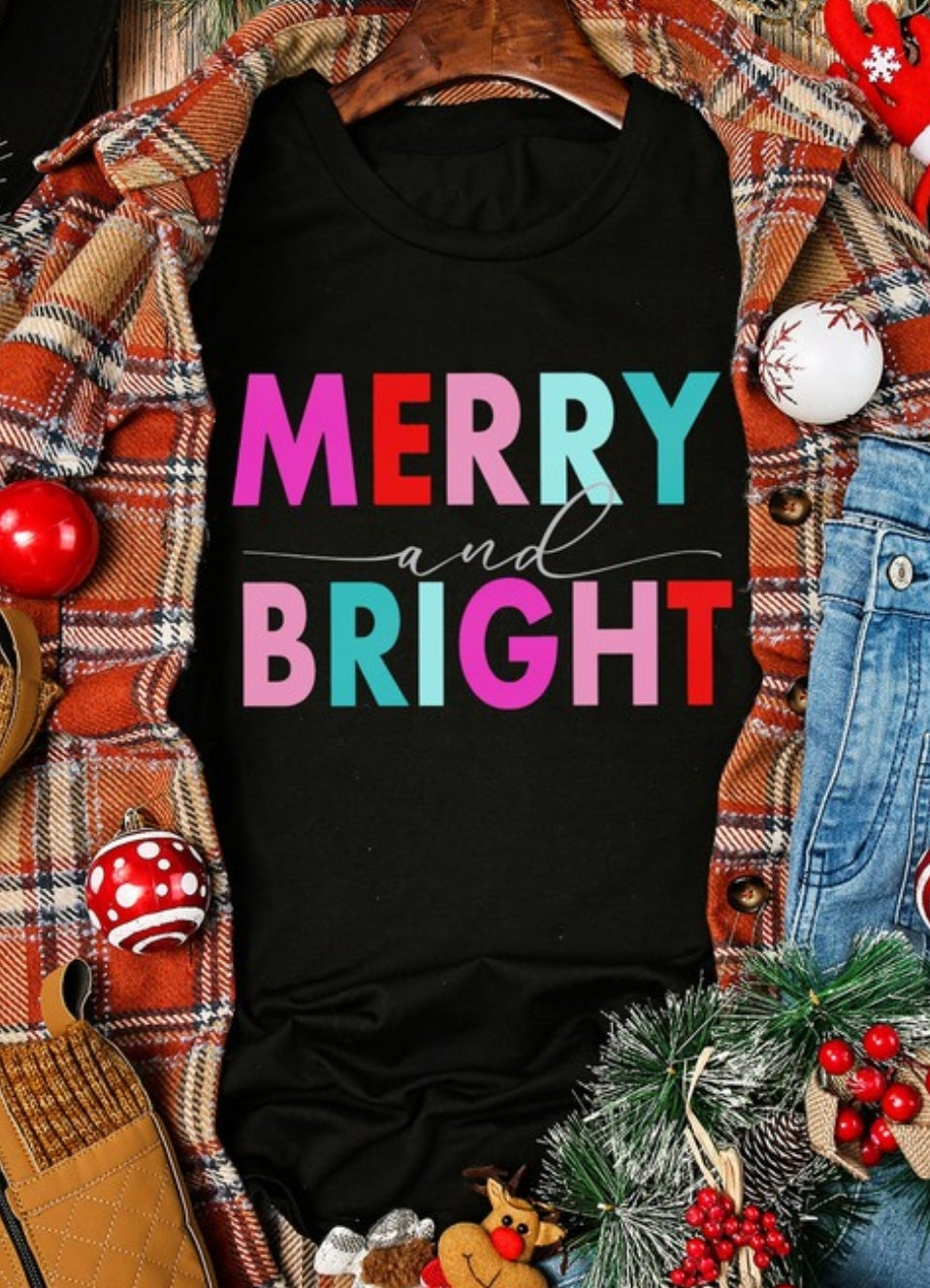 Merry and bright Tshirt