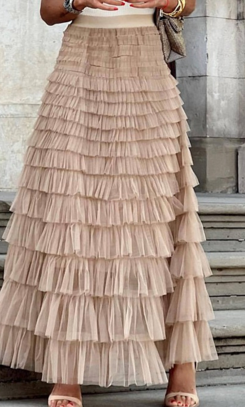 Mesh cake skirt