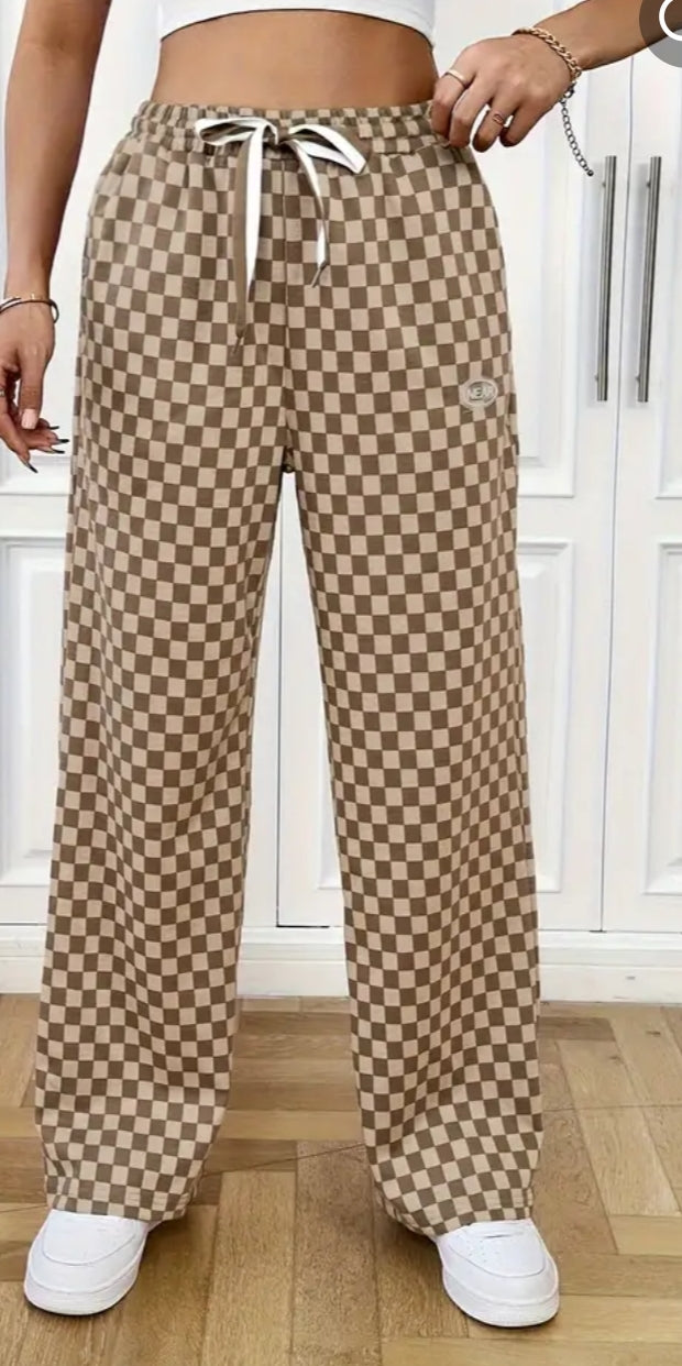 Checkered sweatpants