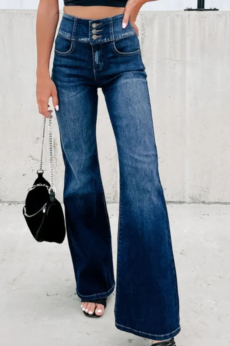 Highwaisted flare jeans