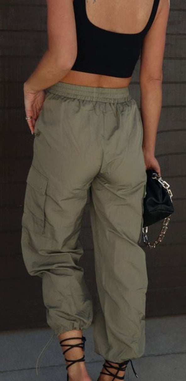 Adjustable casual cargo pants