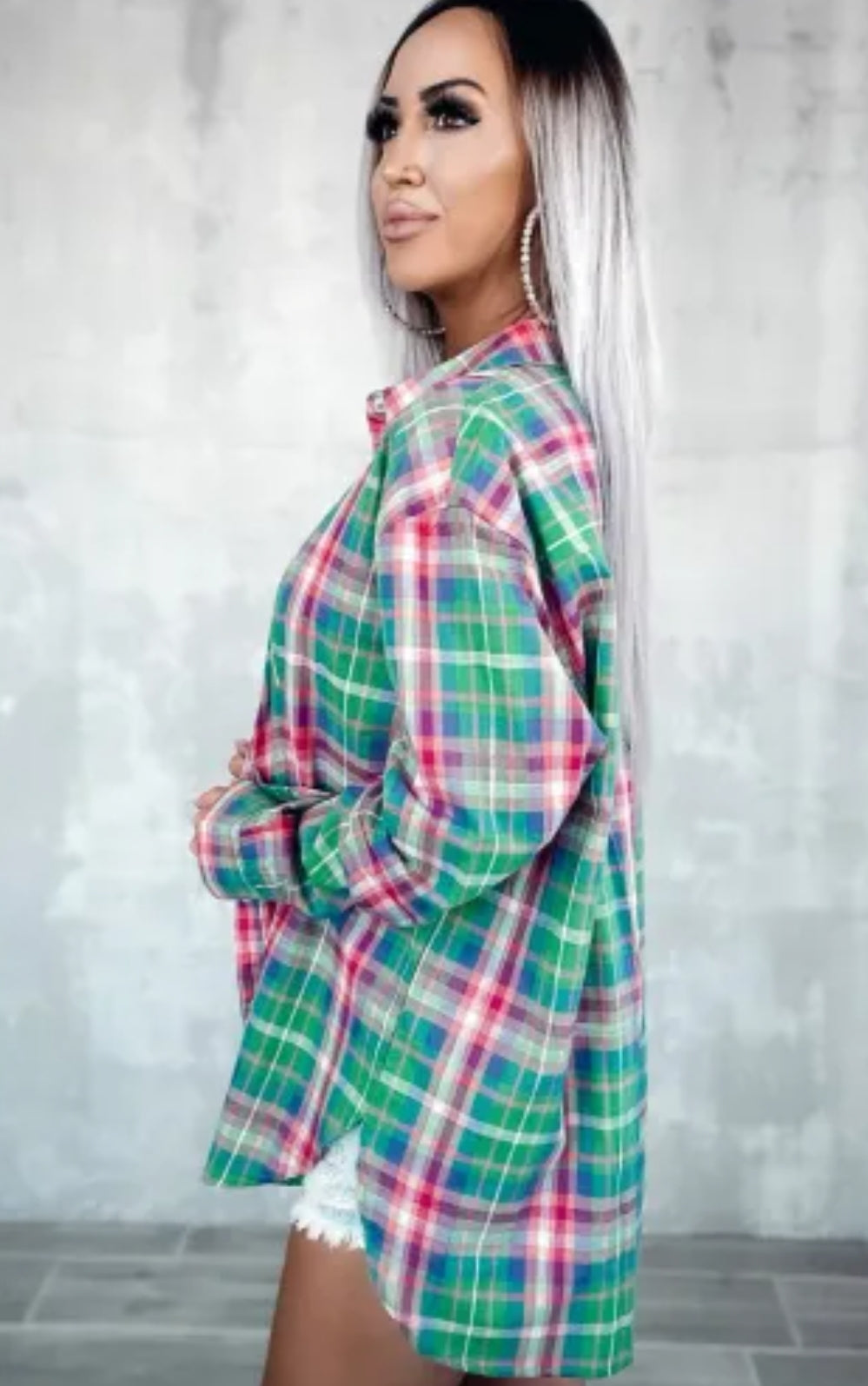 Plaid light weight shirt