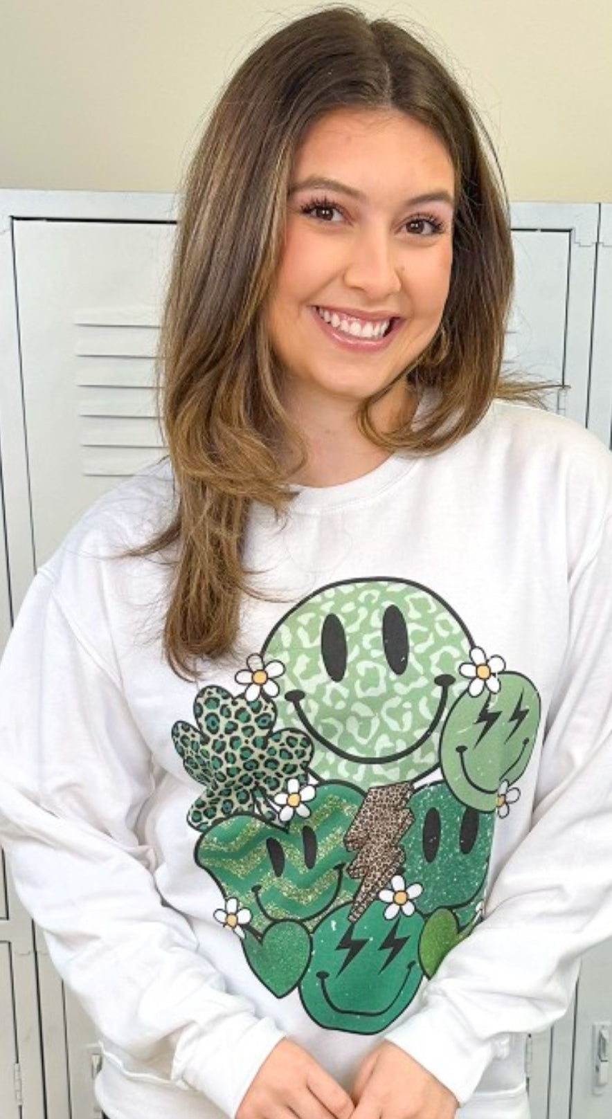 St. Patrick's smiley sweatshirt