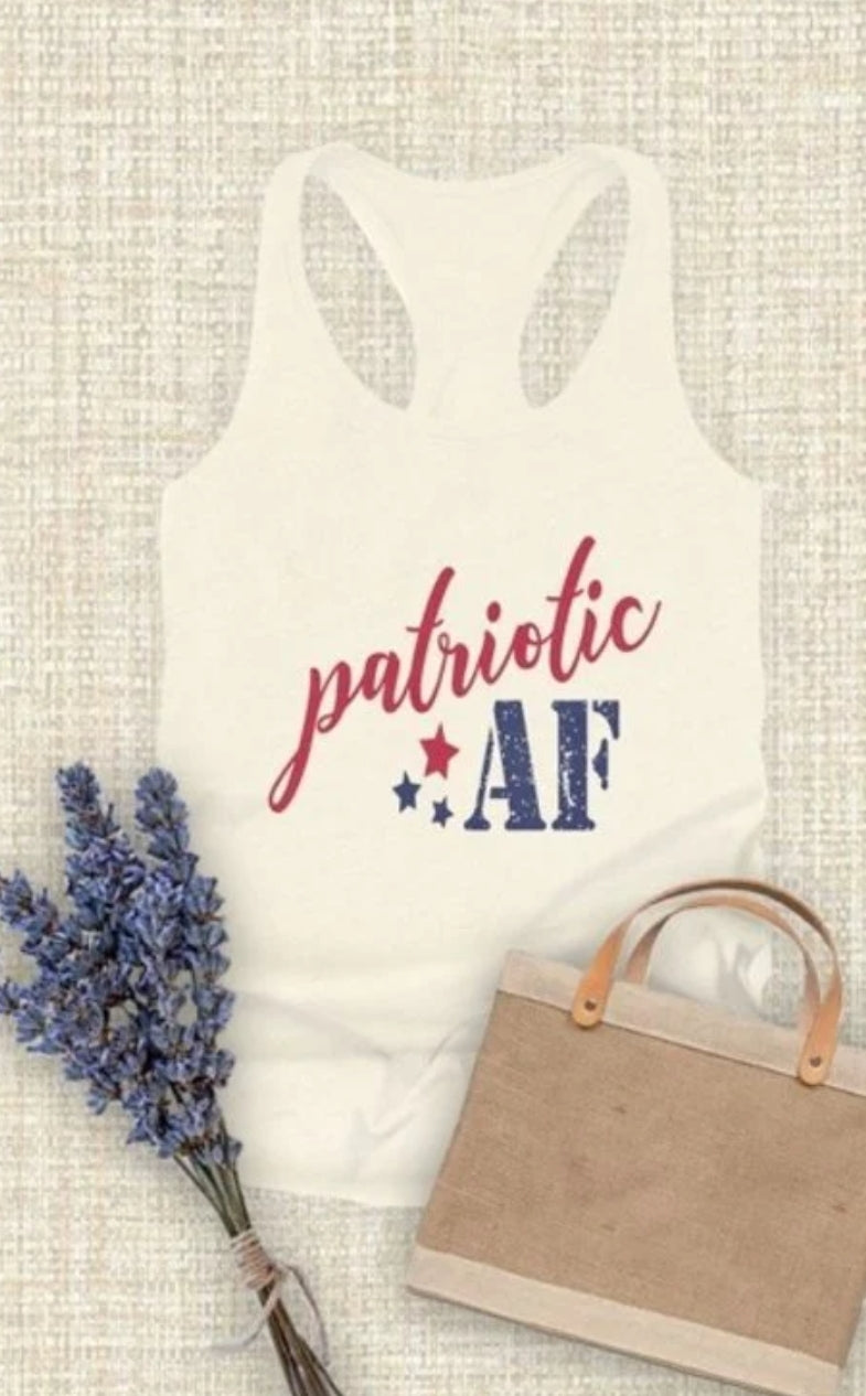 Patriotic AF tank