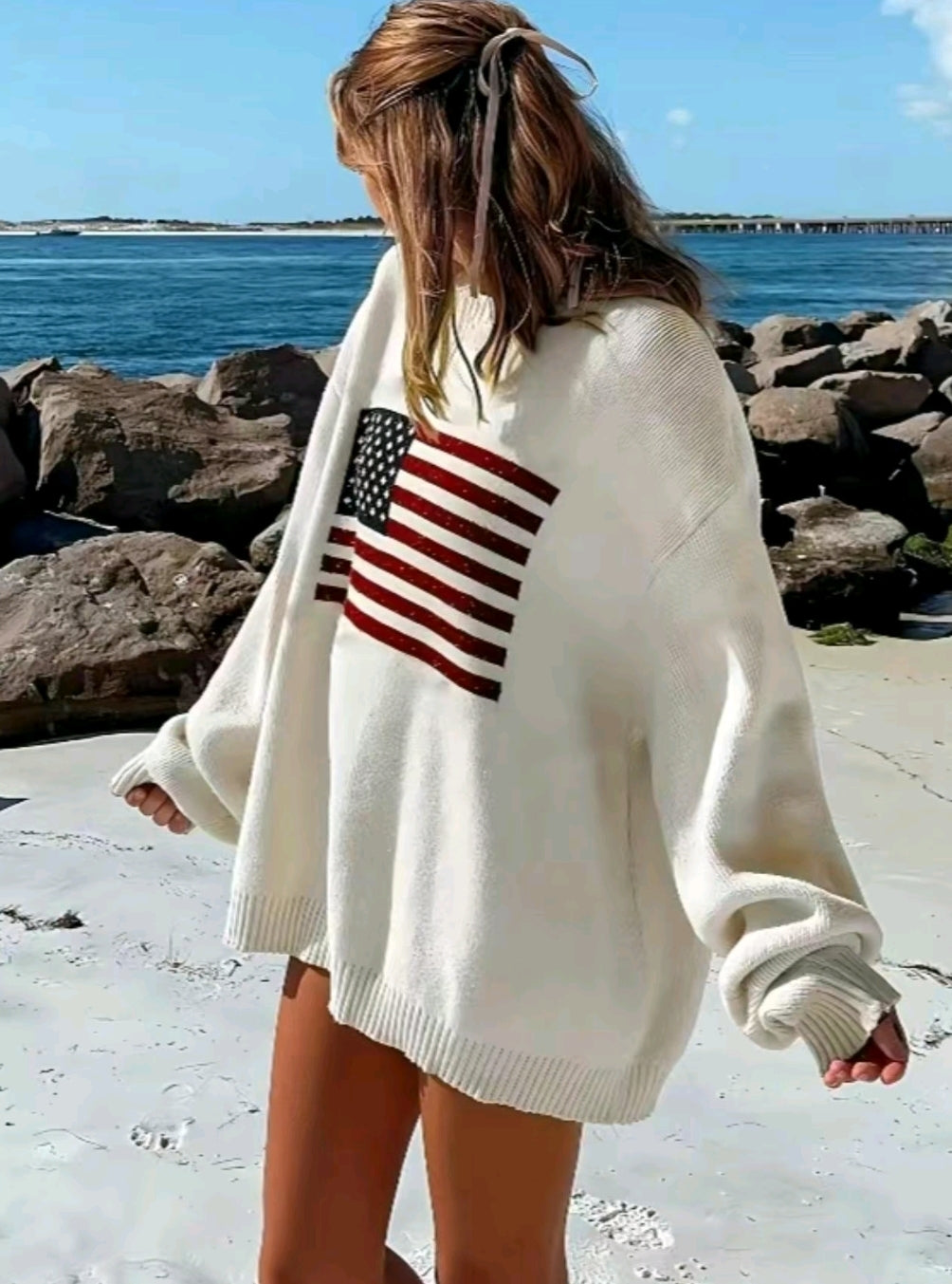 American flag sweater