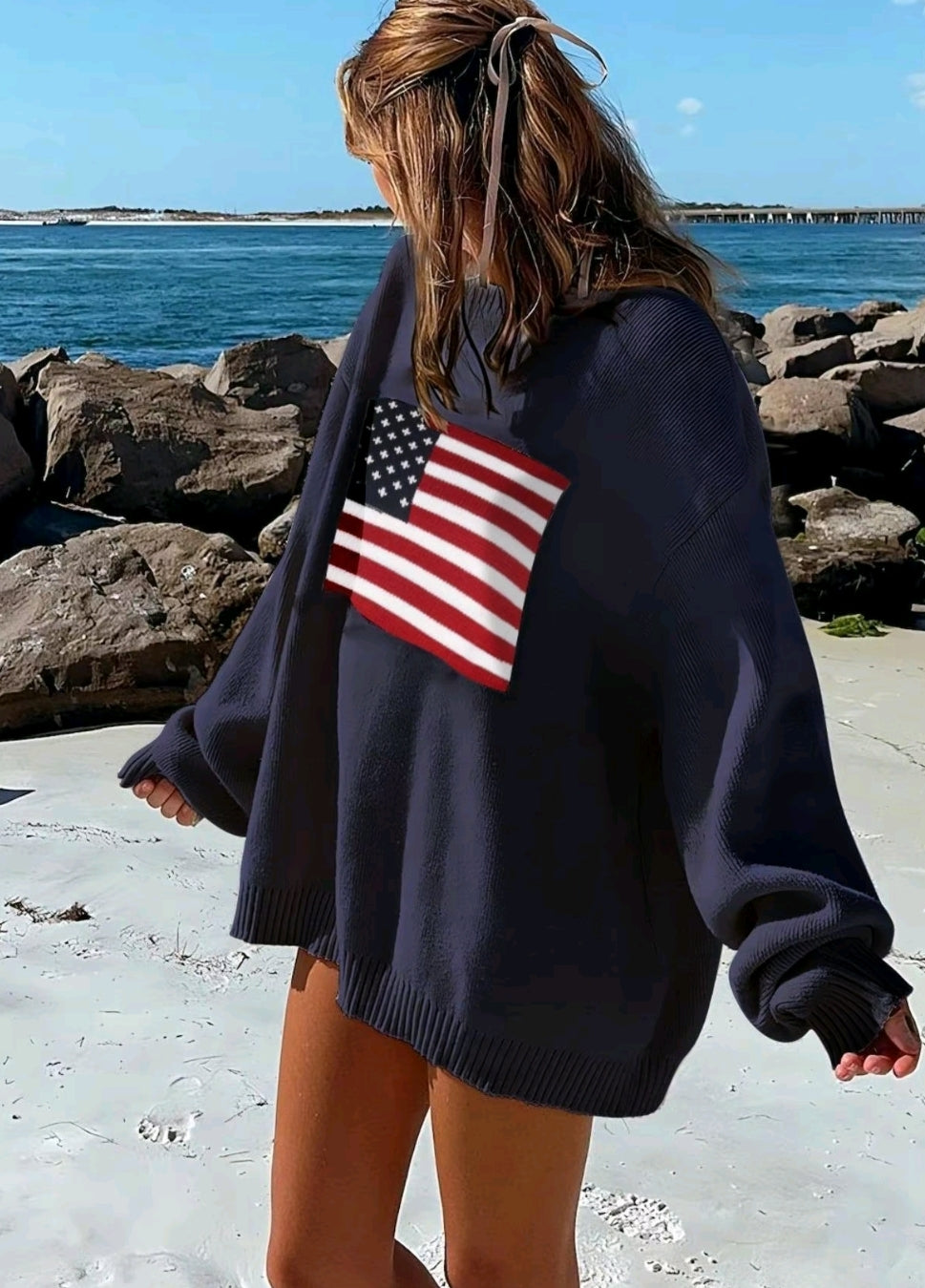 American flag sweater