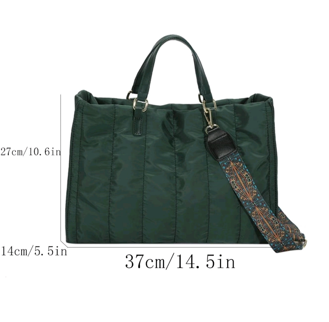 Puffer bag with 2 handles