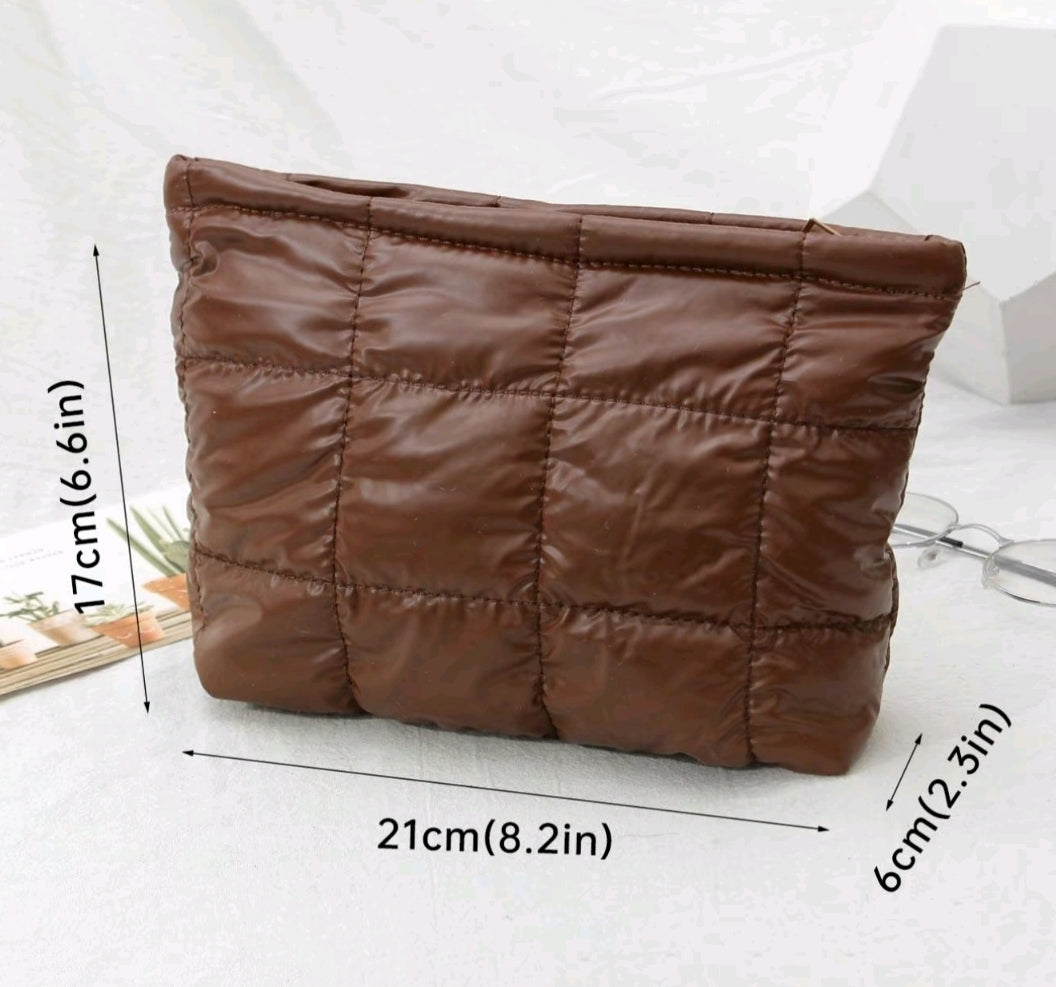 Puffer make-up bag