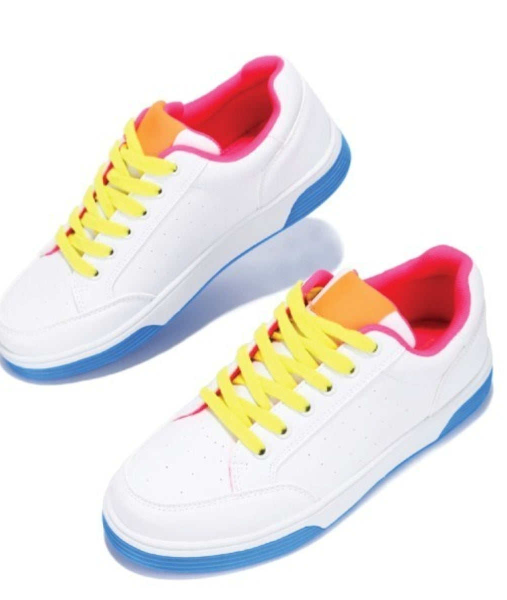 Color block sneakers