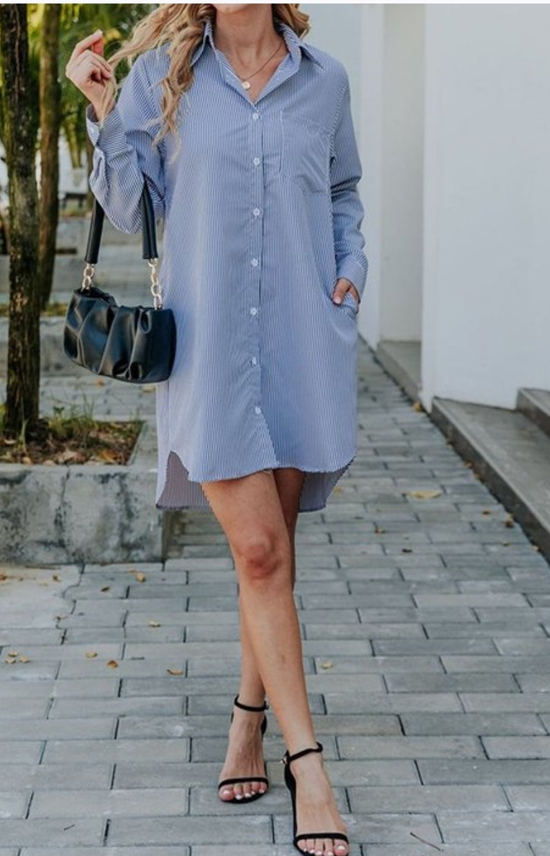 Dress shirt dress