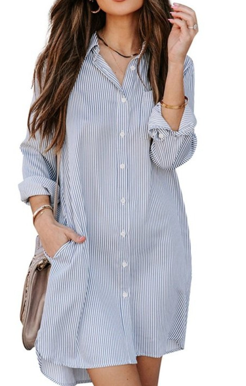 Dress shirt dress