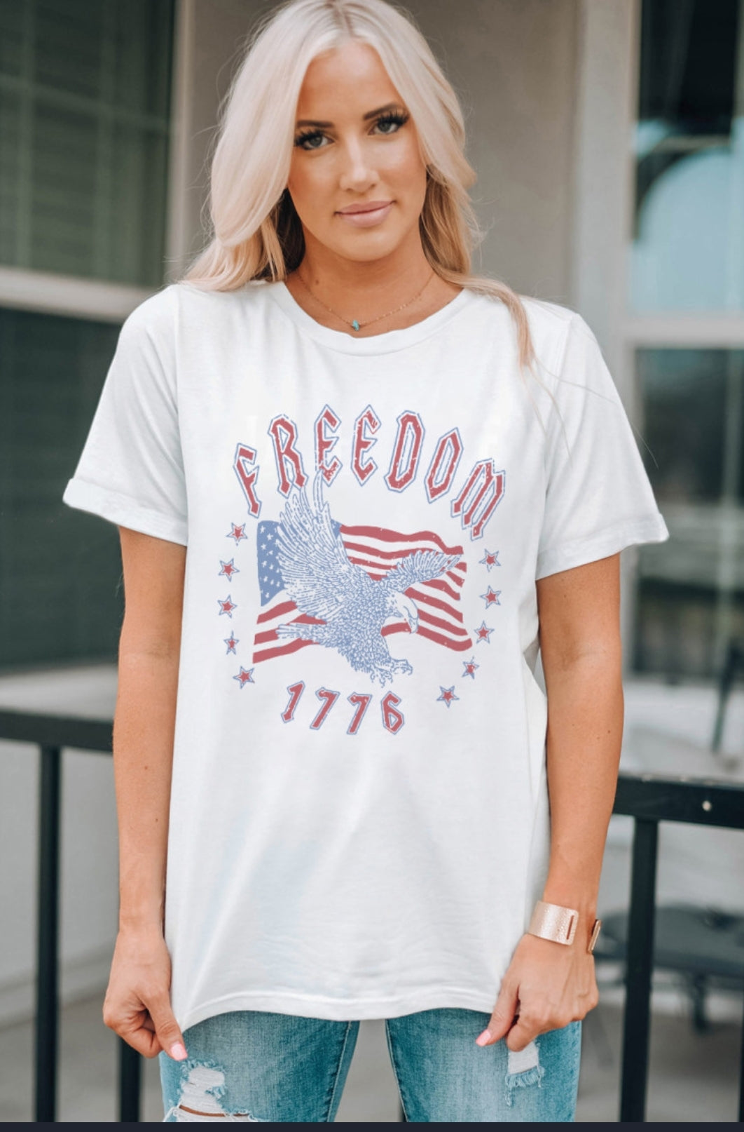 American flag freedom t-shirt