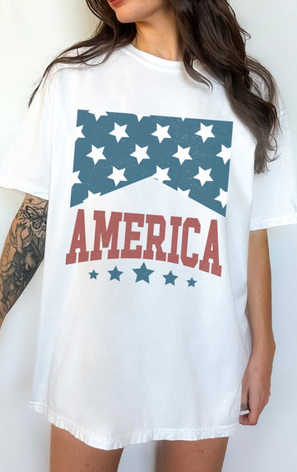 America T-shirt with stars