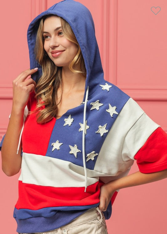 American flag hoodie