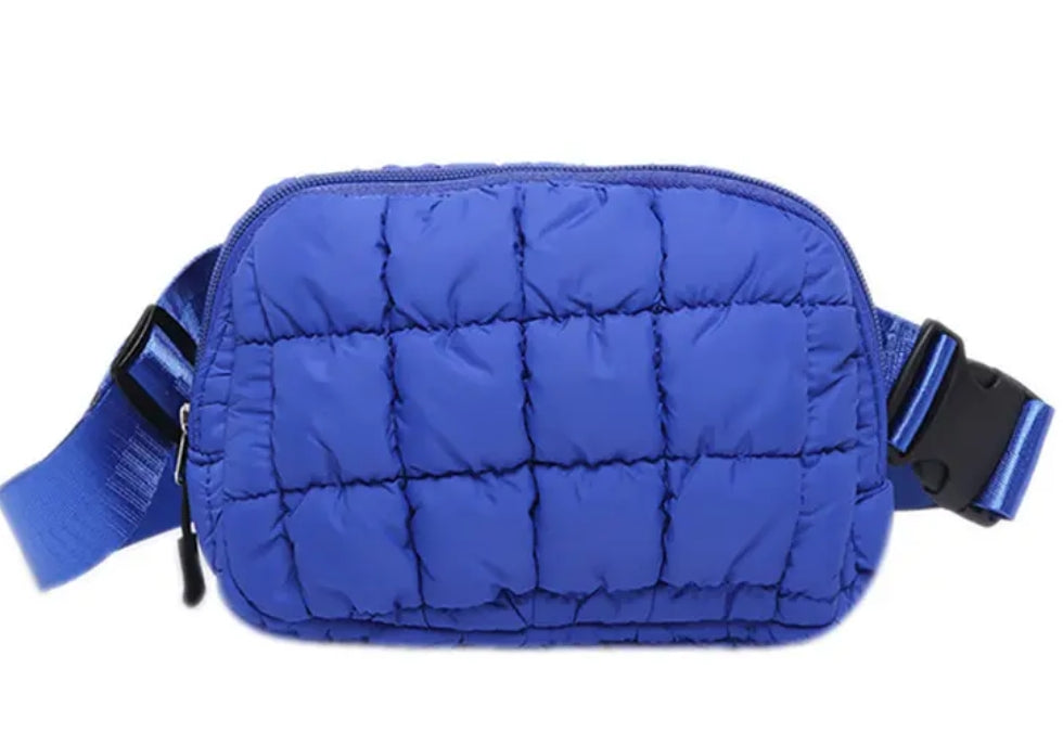 Quilted puffer crossbody