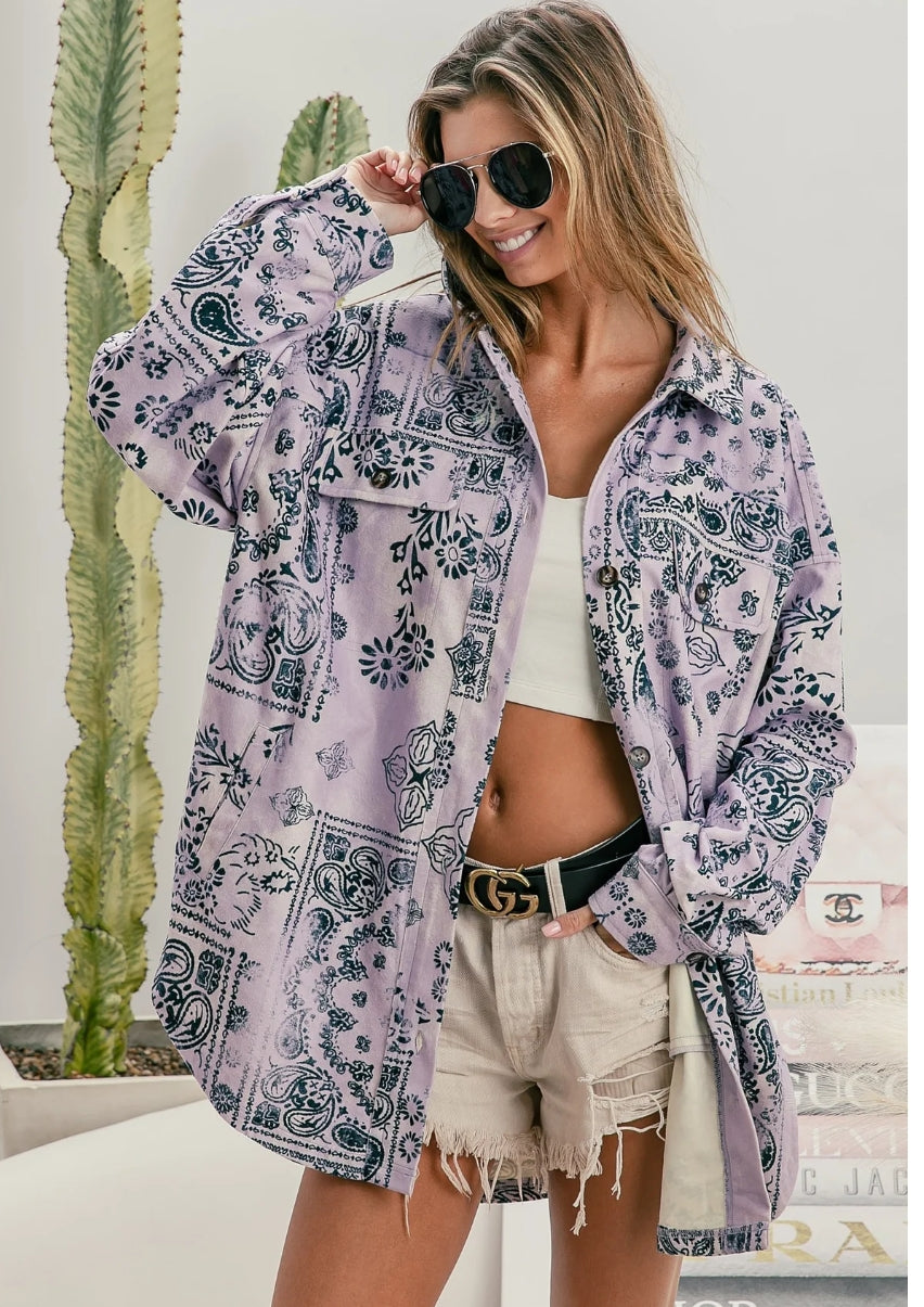 Paisley button down