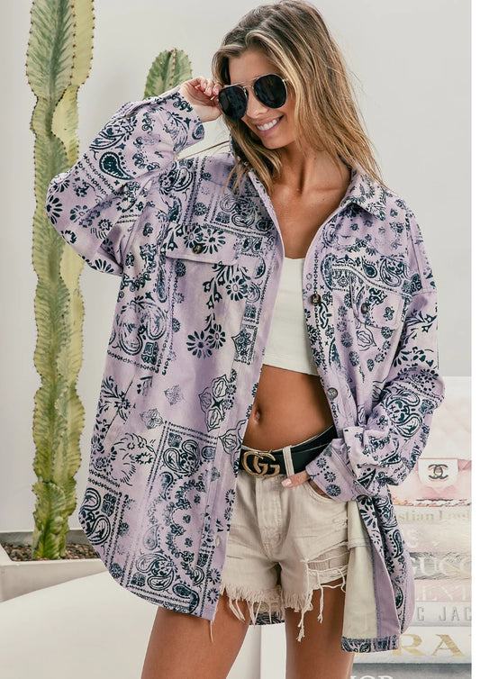Paisley button down