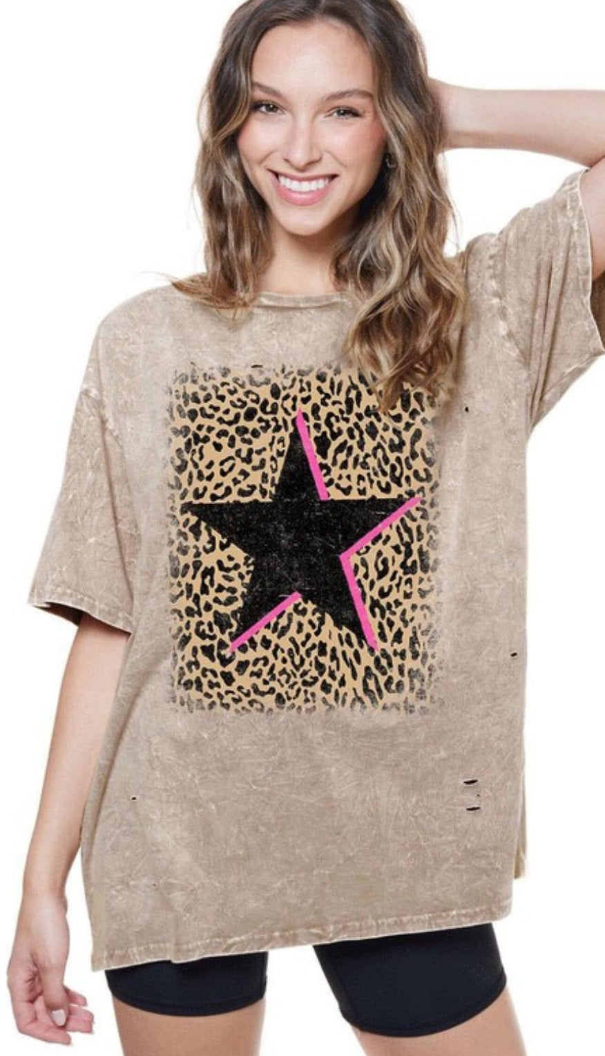 Leopard vintage star shirt