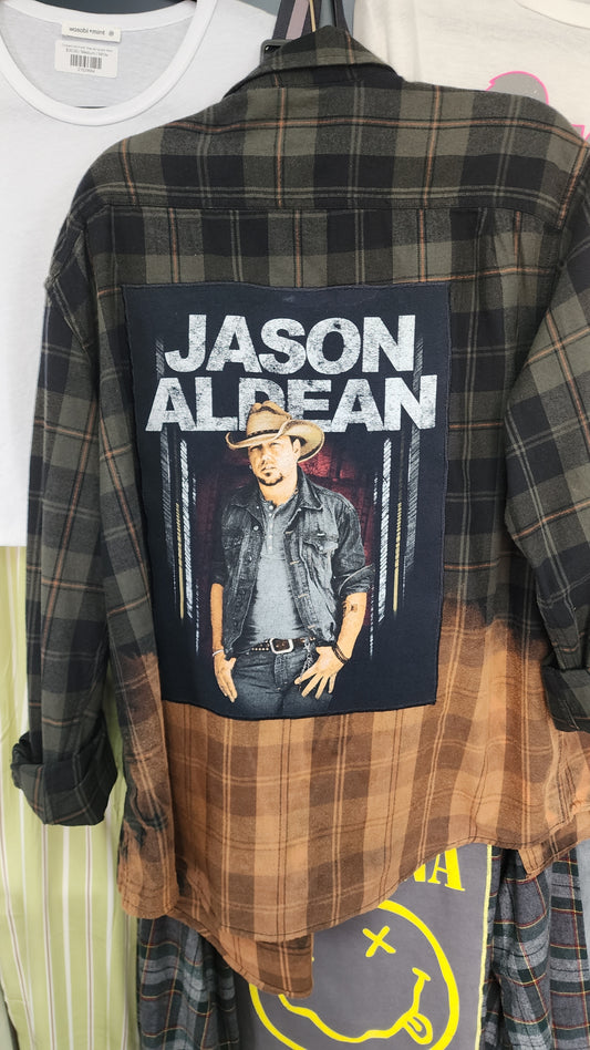 Custom Jason Aldean flannel
