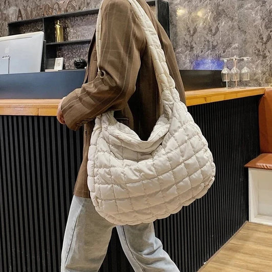 Quilted puffer purse