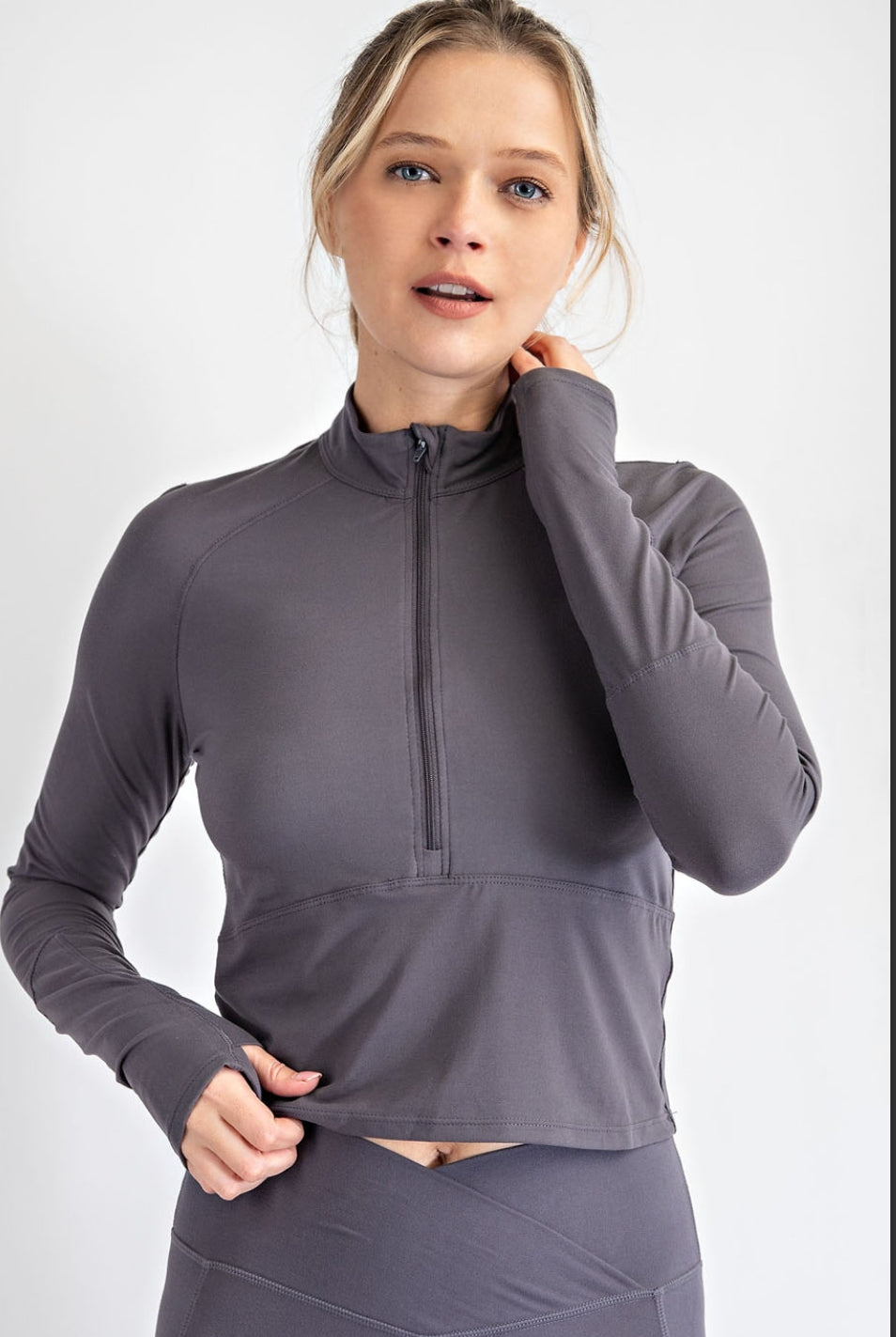 Quarter zip long sleeve