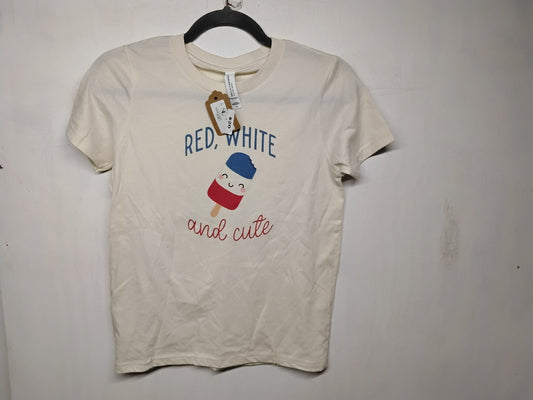 Red white and cute kids t-shirt