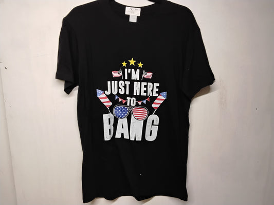 Just here to bang T-shirt