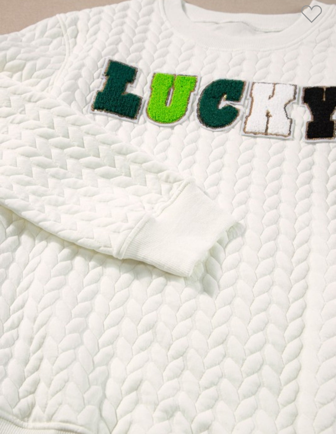 Lucky cable knit sweater