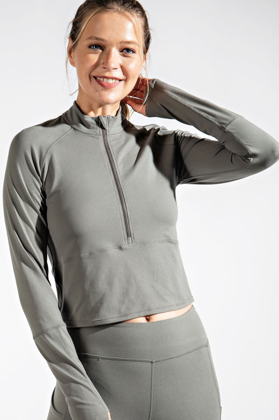 Quarter zip long sleeve
